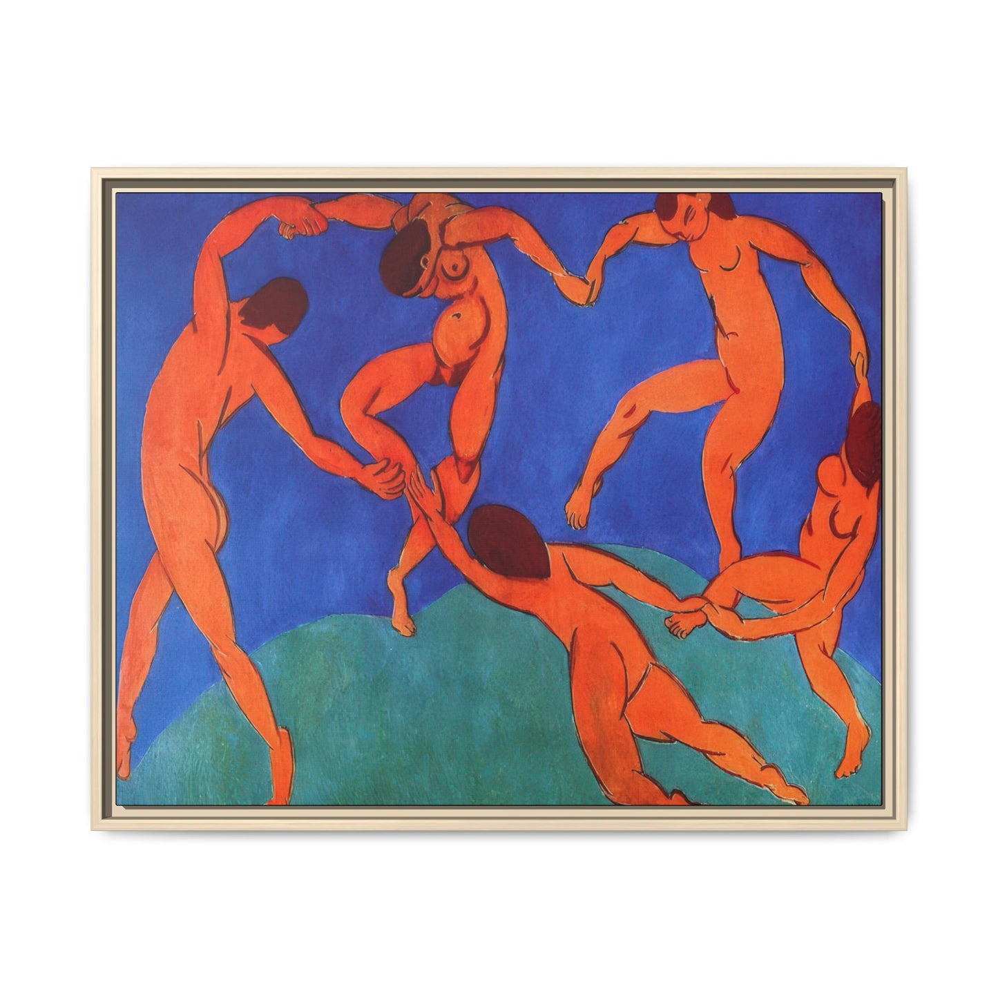 Matisse, Henri - Dance (II) (1910) - Matte Canvas, Framed
