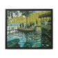 Monet, Claude - La Grenouillere (1869) - Matte Canvas, Framed