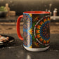 Pacio, Adam - Emerald Arrows Mandala - Colorful Accent Mugs
