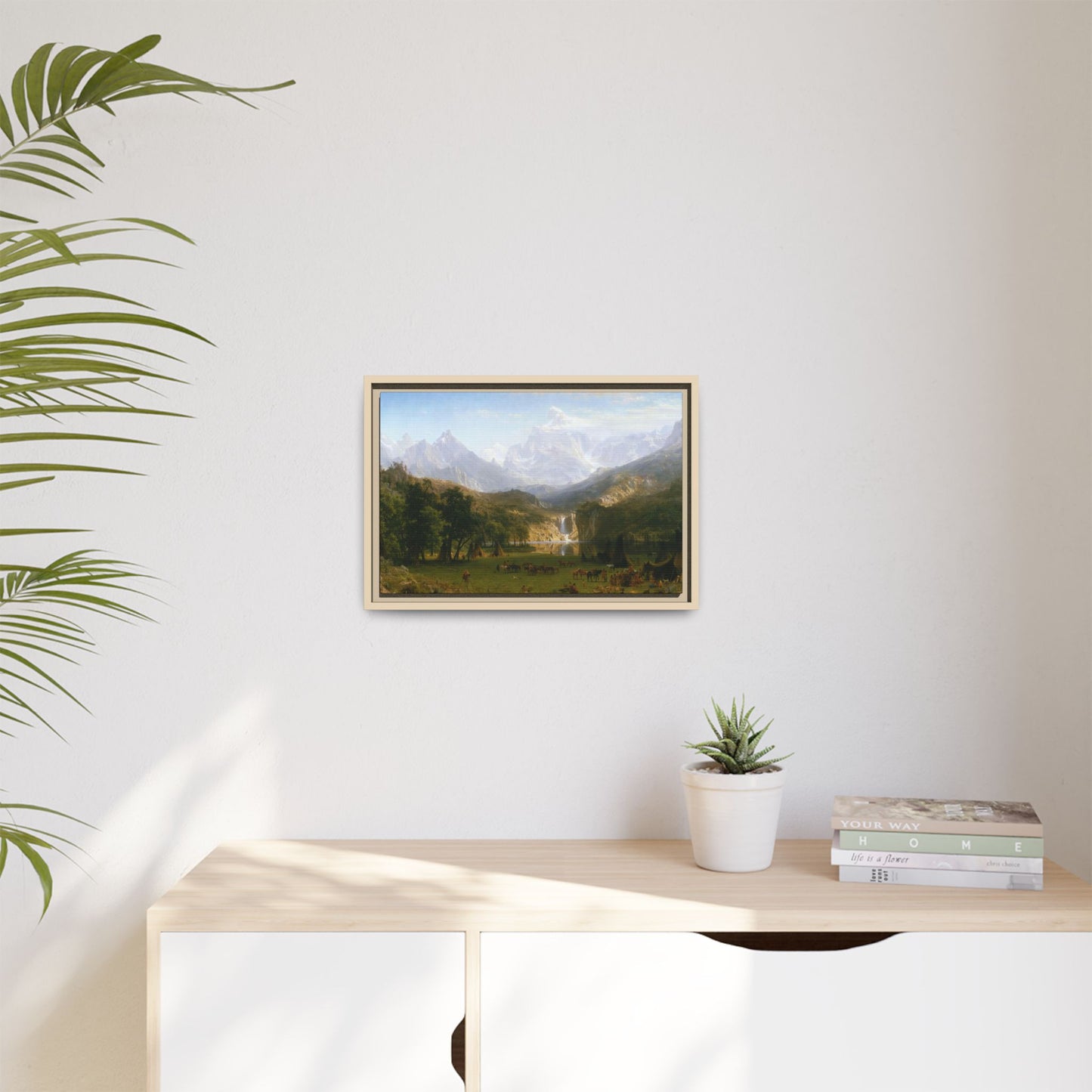Bierstadt, Albert - The Rocky Mountains, Lander’s Peak (1863) - Matte Canvas, Framed
