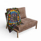 Pacio, Adam - Emerald Arrows Mandala - Arctic Fleece Blanket