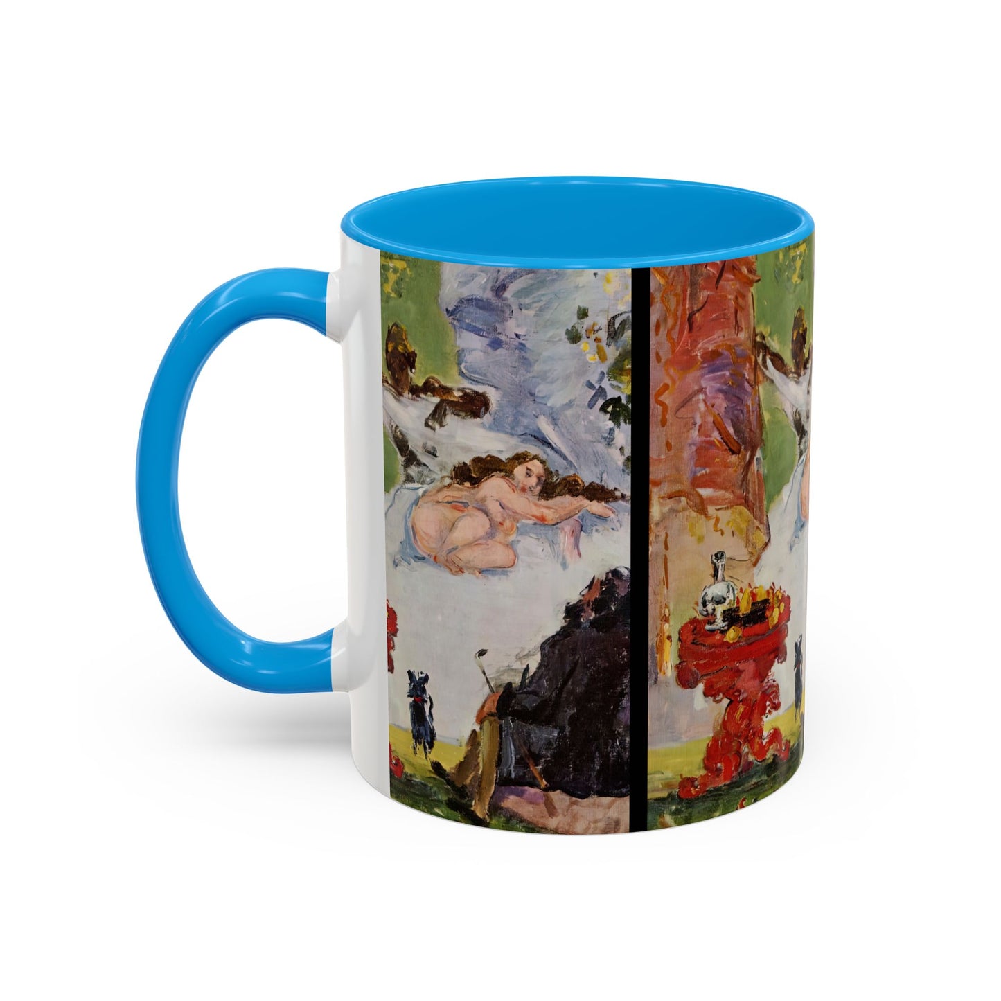 Cézanne, Paul - A Modern Olympia (1874) - Colorful Accent Mugs
