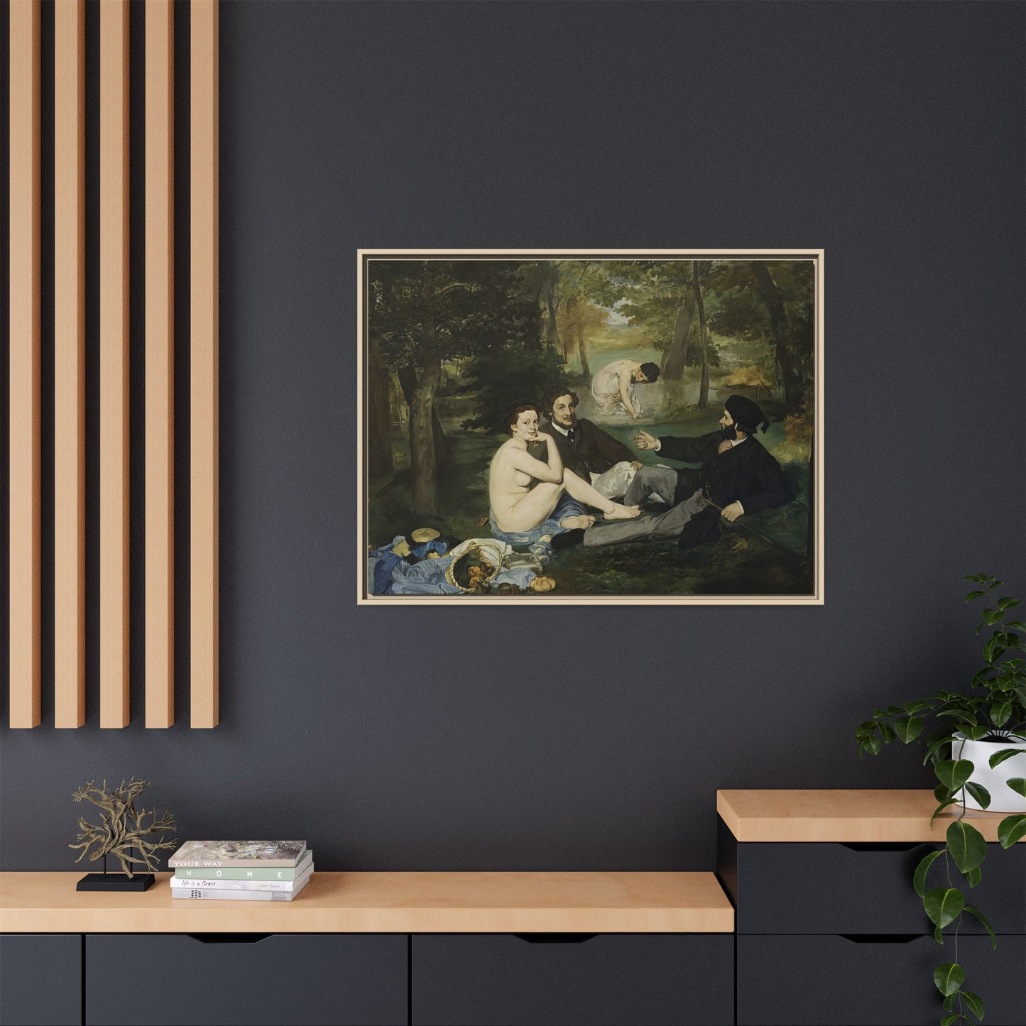 Manet, Édouard - Luncheon on the Grass (1863) - Matte Canvas, Framed