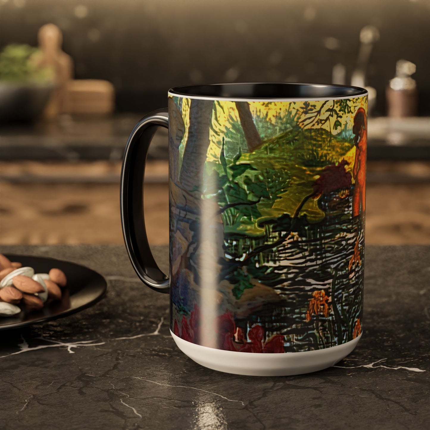 Ranson, Paul - The Lotus Bather (1906) - Colorful Accent Mugs