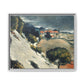 Cézanne, Paul - L’Estaque, Melting Snow (1870) - Matte Canvas, Framed
