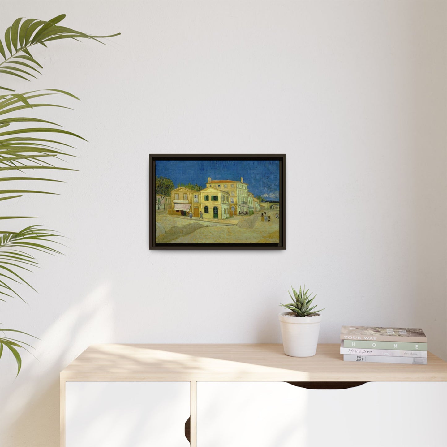 Van Gogh, Vincent - The Yellow House (1888) - Matte Canvas, Framed