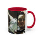Courbet, Gustave - The Desperate Man (1843) - Colorful Accent Mugs