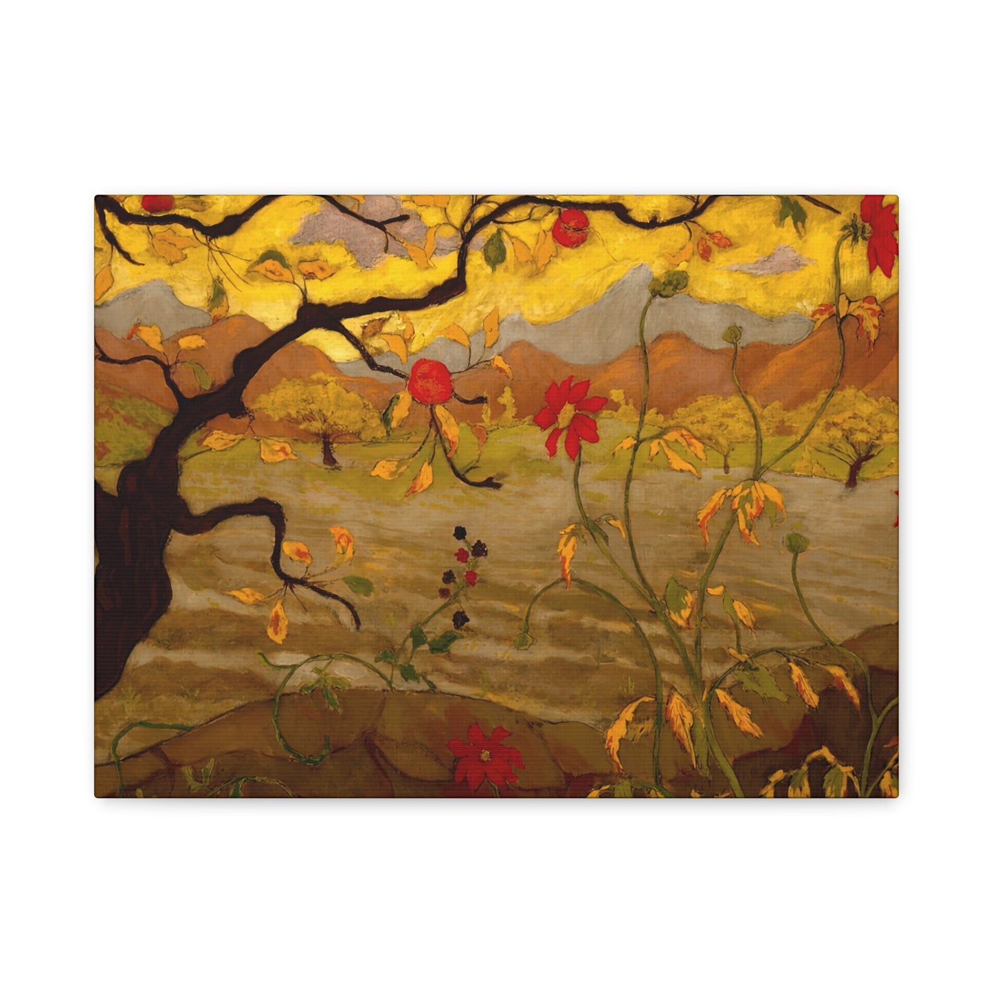 Ranson, Paul - Apple Tree with Red Fruit (1902) - Canvas Block, unframed