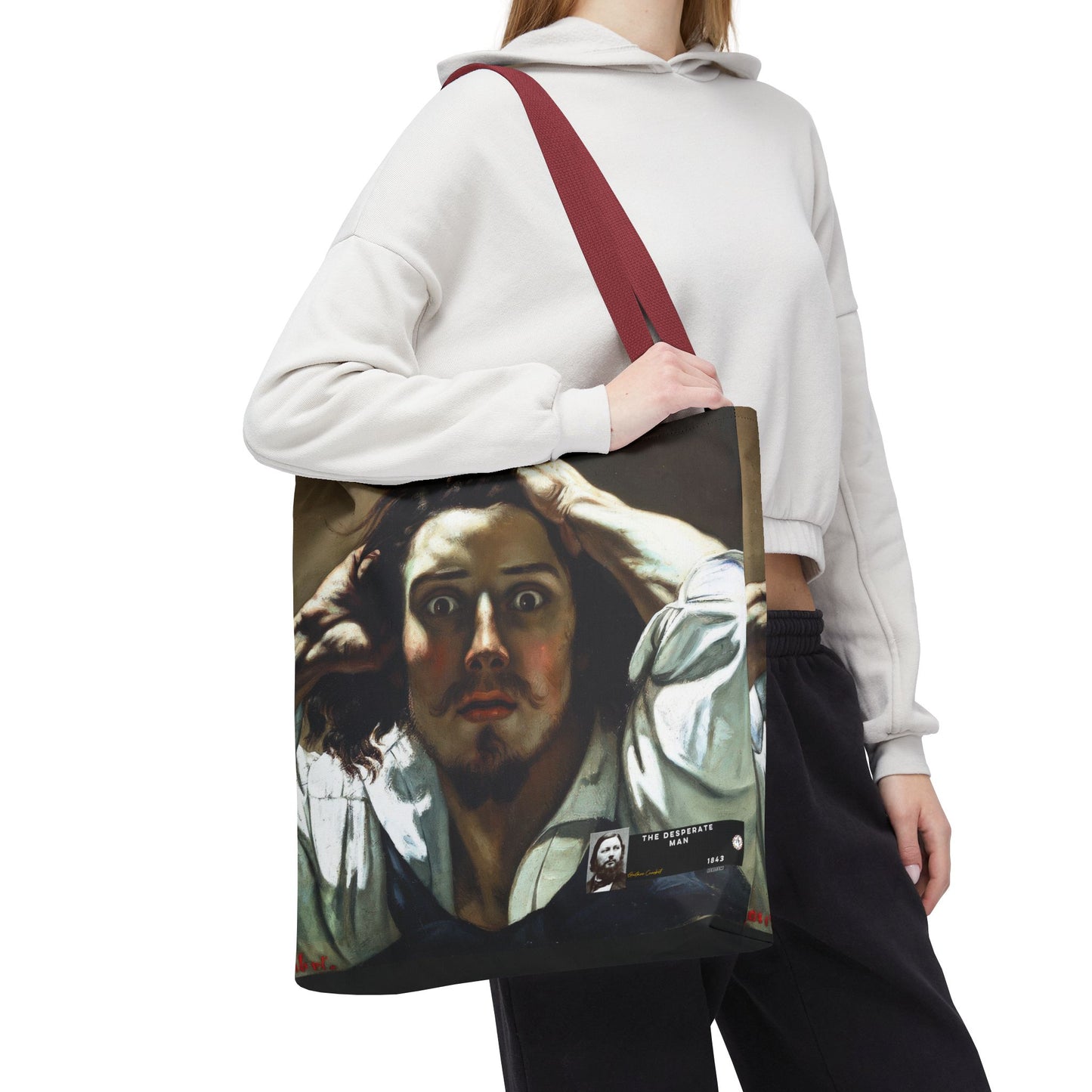 Courbet, Gustave - The Desperate Man (1843) - Tote Bag