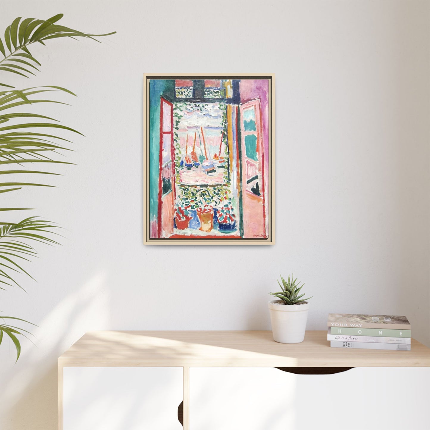 Matisse, Henri - Open Window, Collioure (1905) - Matte Canvas, Framed
