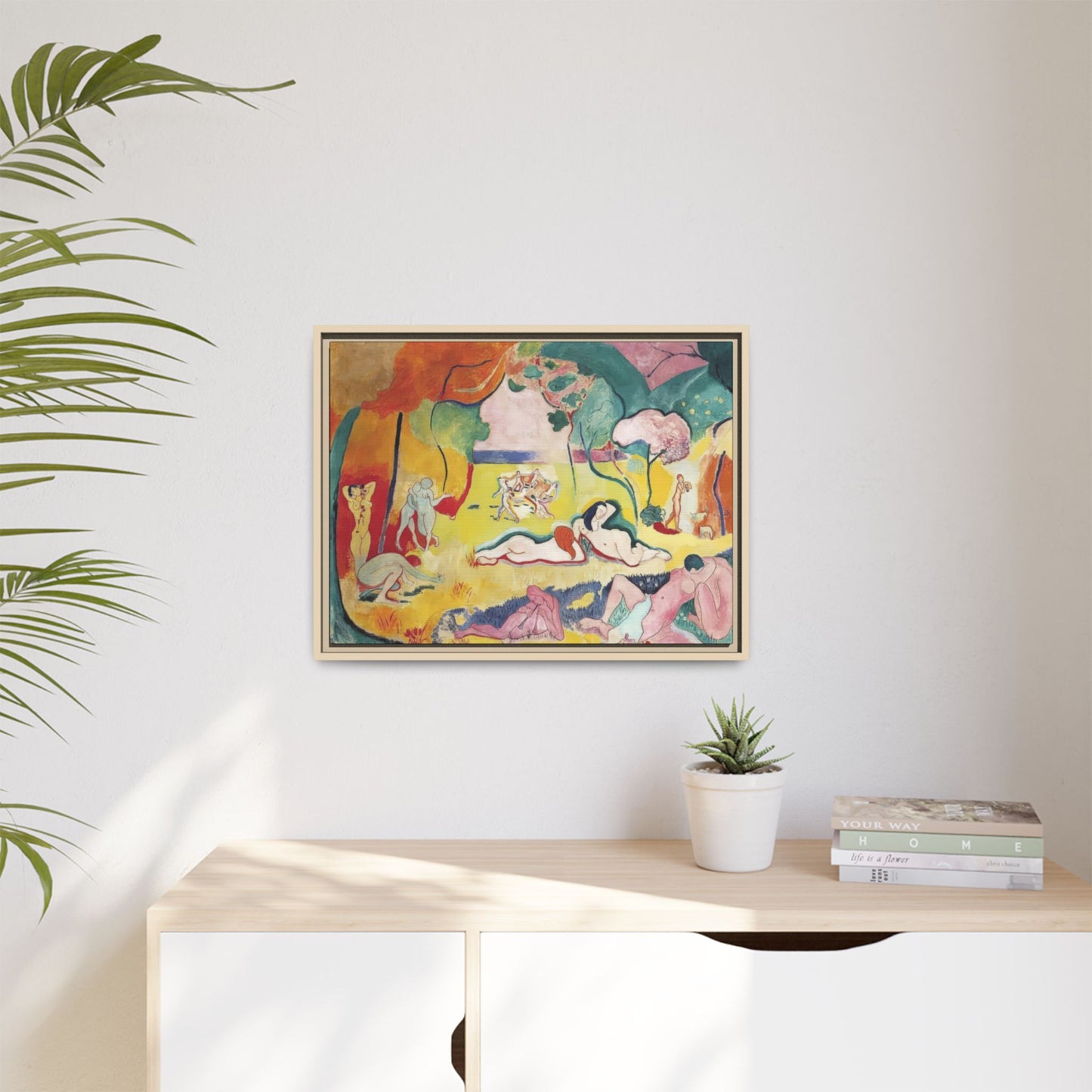 Matisse, Henri - The Joy of Life (1905) - Matte Canvas, Framed