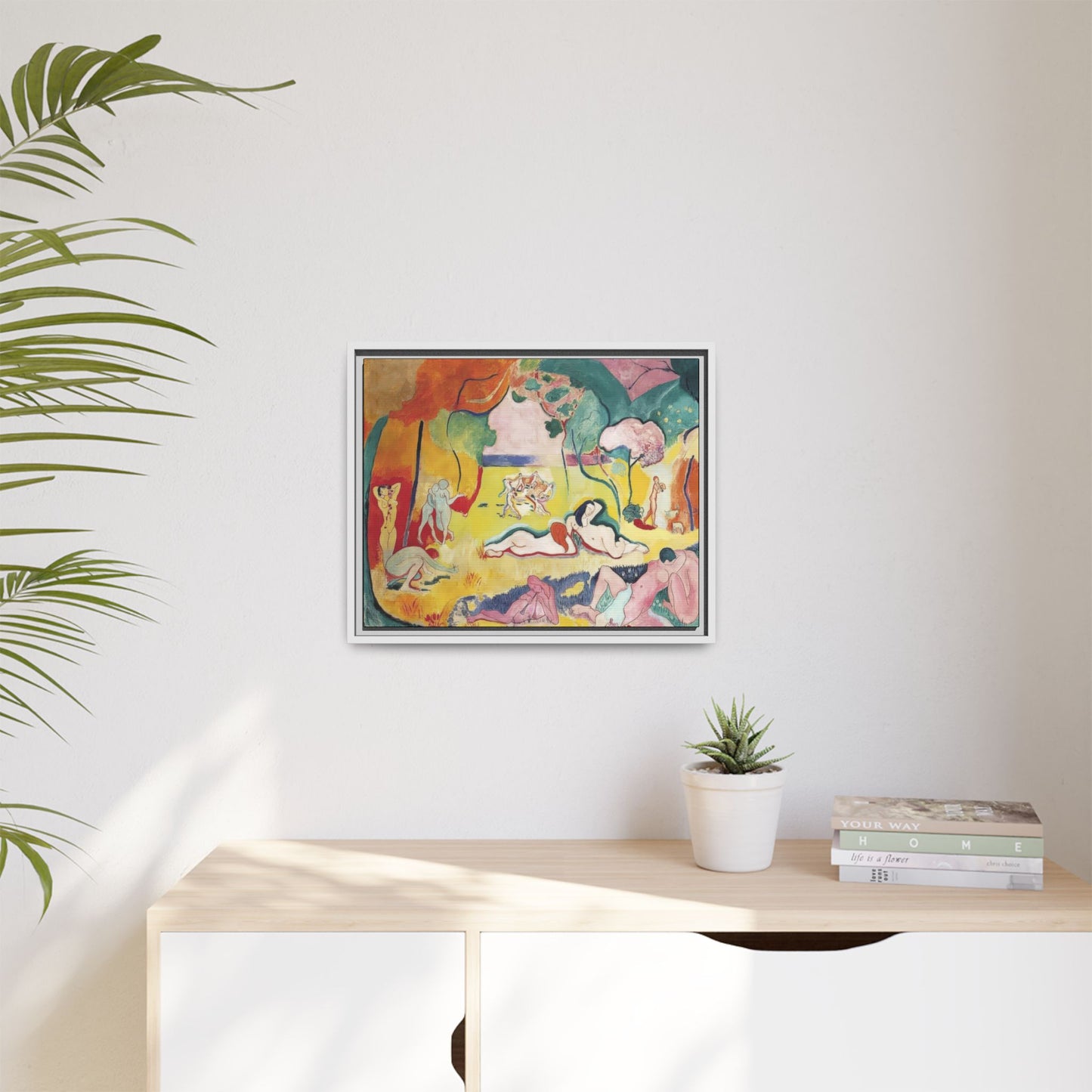 Matisse, Henri - The Joy of Life (1905) - Matte Canvas, Framed