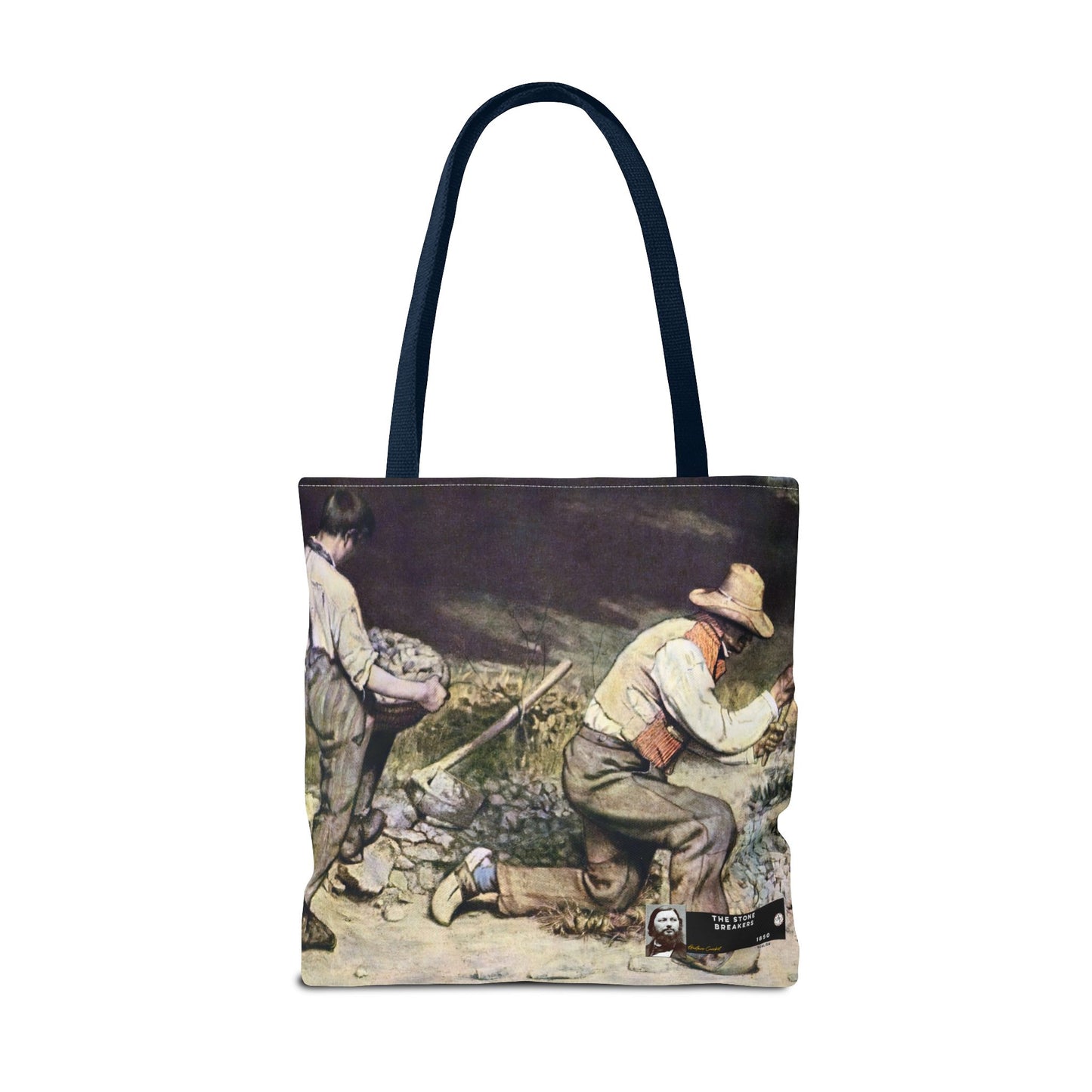 Courbet, Gustave - The Stone Breakers (1850) - Tote Bag