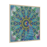 Melek Taus Mandala - Framed Canvas