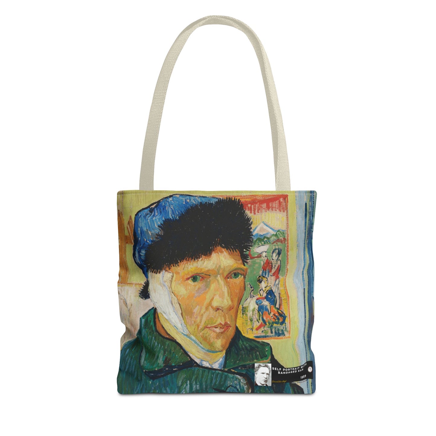 Van Gogh, Vincent - Self Portrait with Bandaged Ear (1889) - Tote Bag