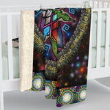 Mystic Jewel Mandala - Sherpa Fleece Blanket