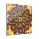 Lion Summer Mandala - Acrylic Block