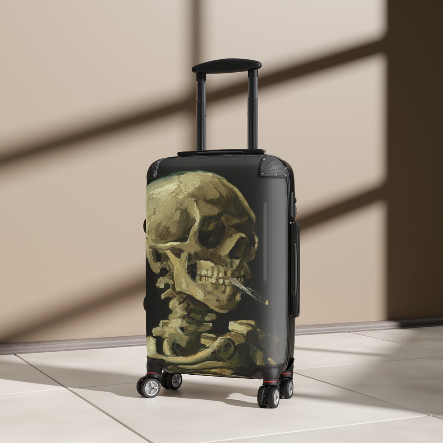 Van Gogh, Vincent - Head of a Skeleton with a Burning Cigarette (1886) - Suitcase