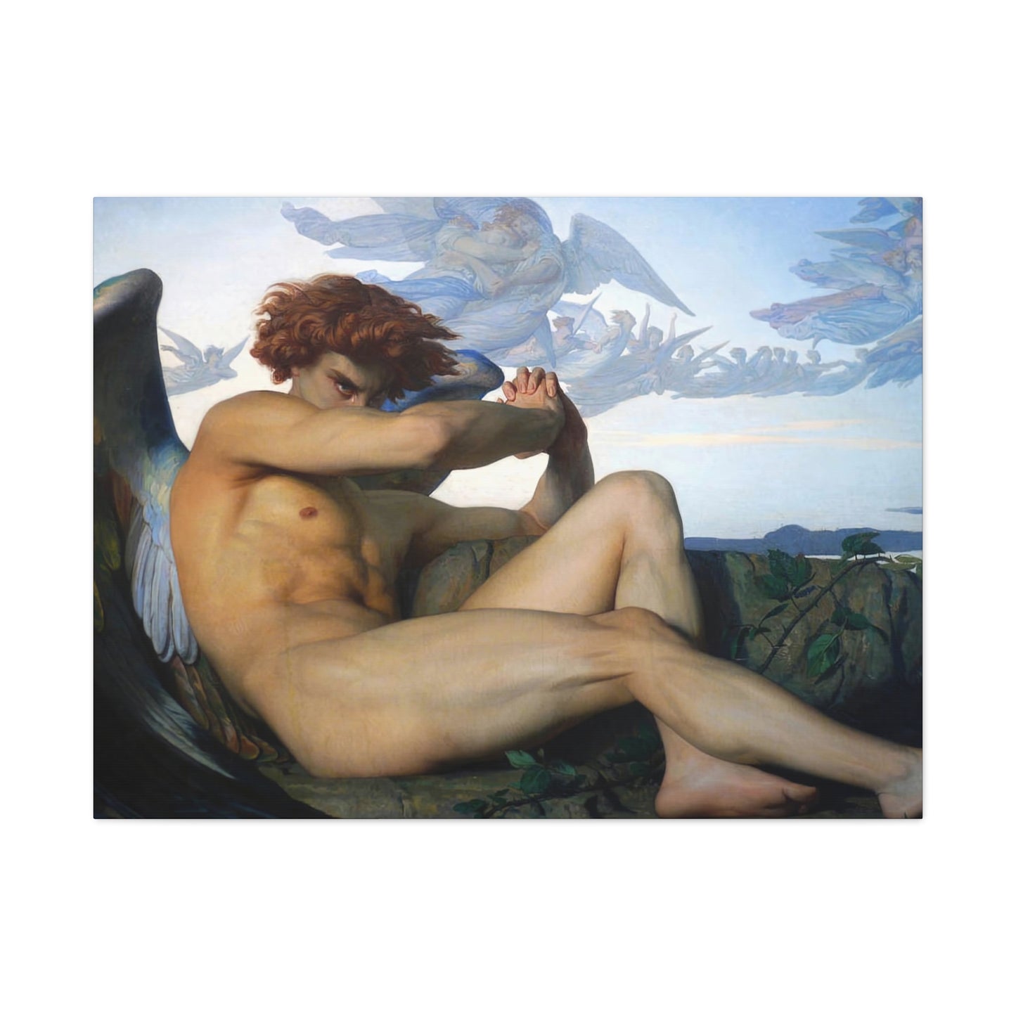 Cabanel, Alexandre - The Fallen Angel (1847) - Canvas Block, unframed
