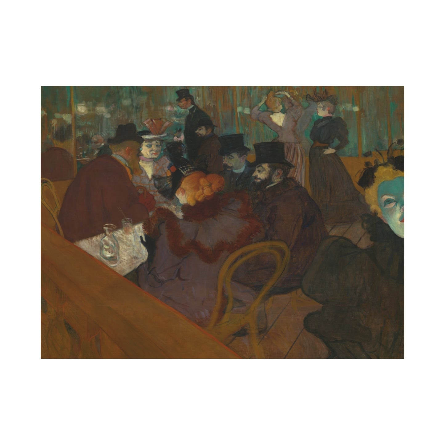 Lautrec, Henri - At the Moulin Rouge (1892) - Canvas Block, unframed