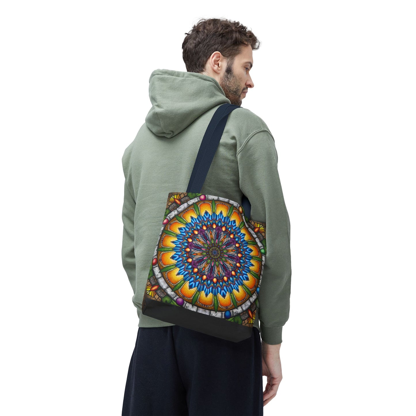 Pacio, Adam - Emerald Arrows Mandala - Tote Bag