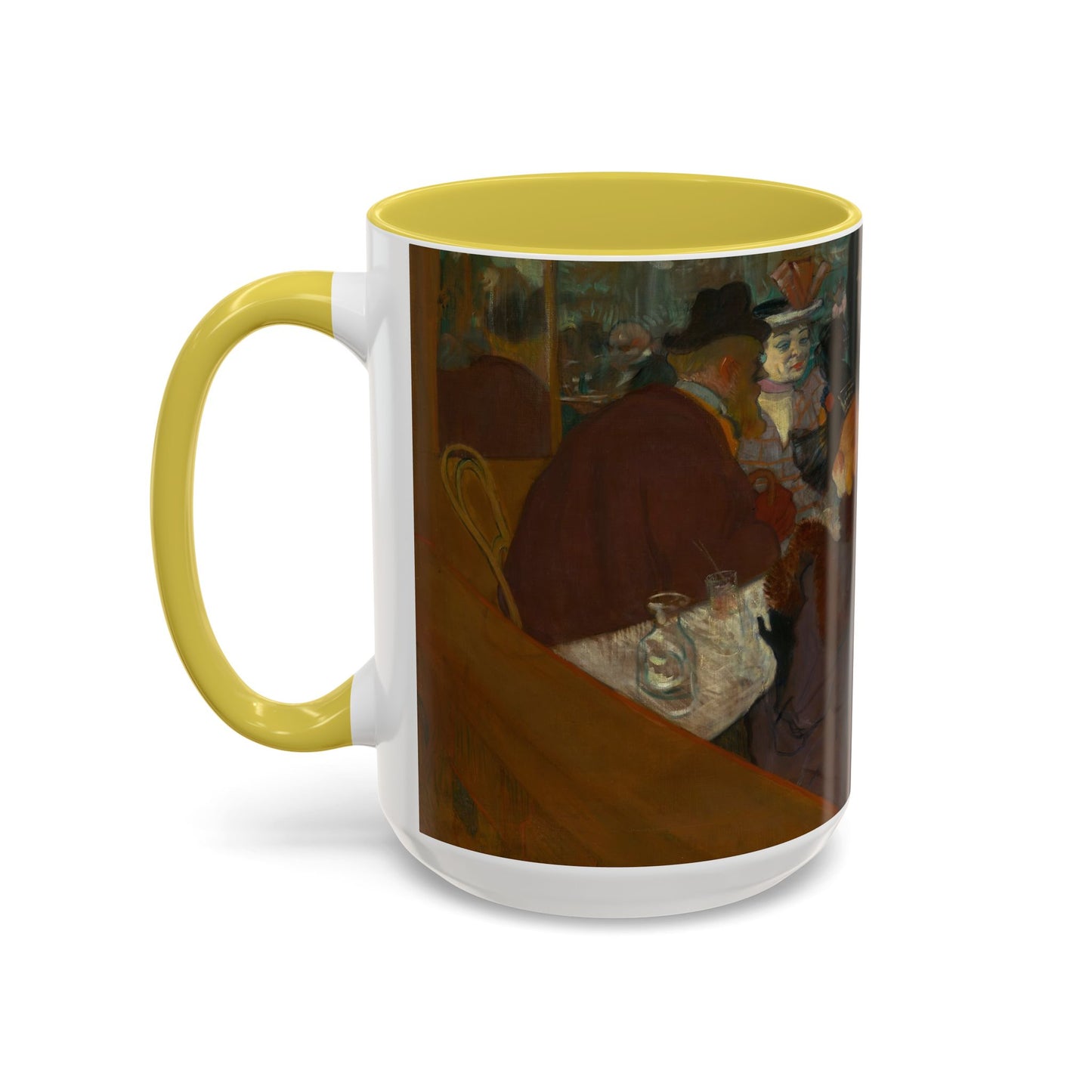 Toulouse-Lautrec, Henri - At the Moulin Rouge (1892) - Colorful Accent Mugs