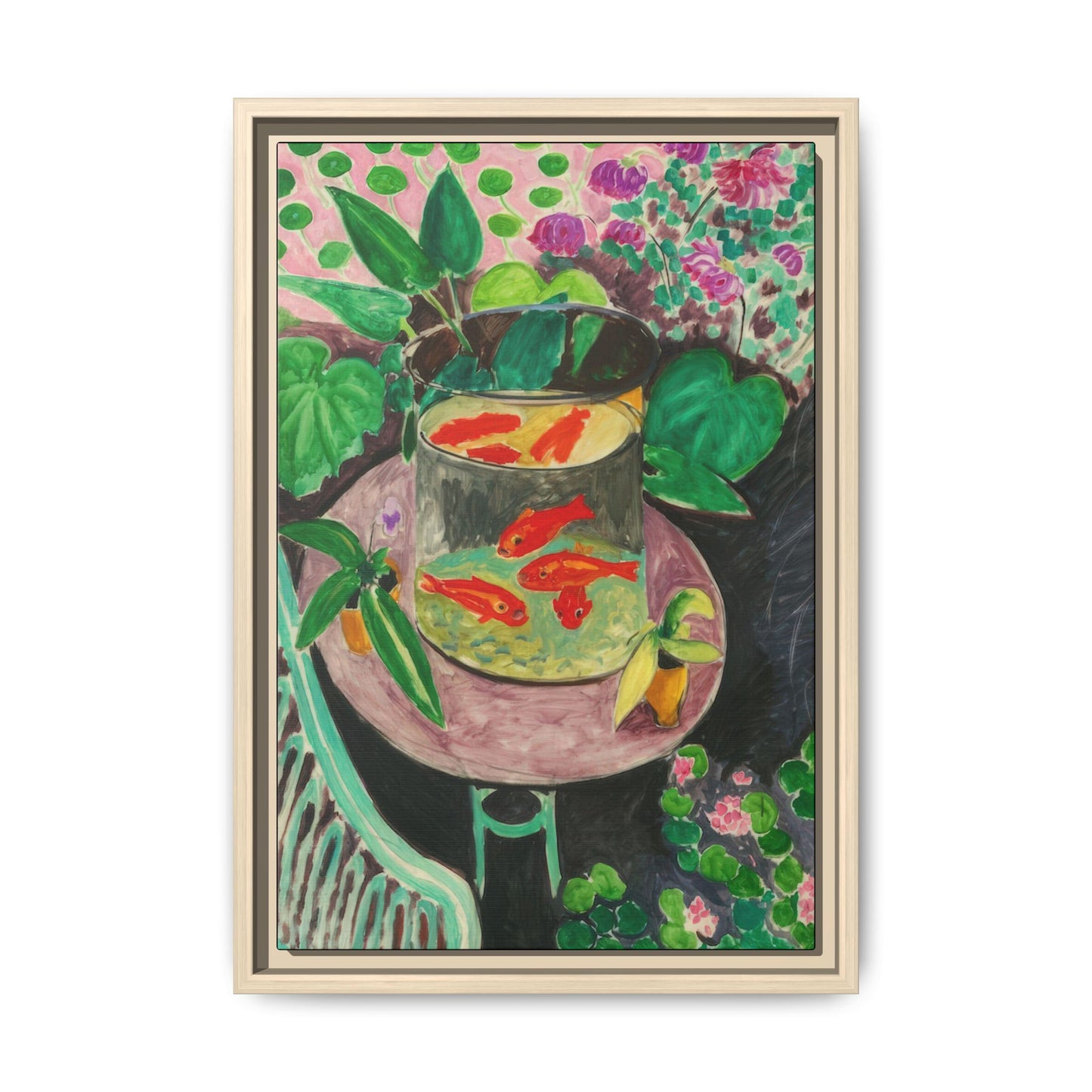 Matisse, Henri - The Goldfish (1912) - Matte Canvas, Framed