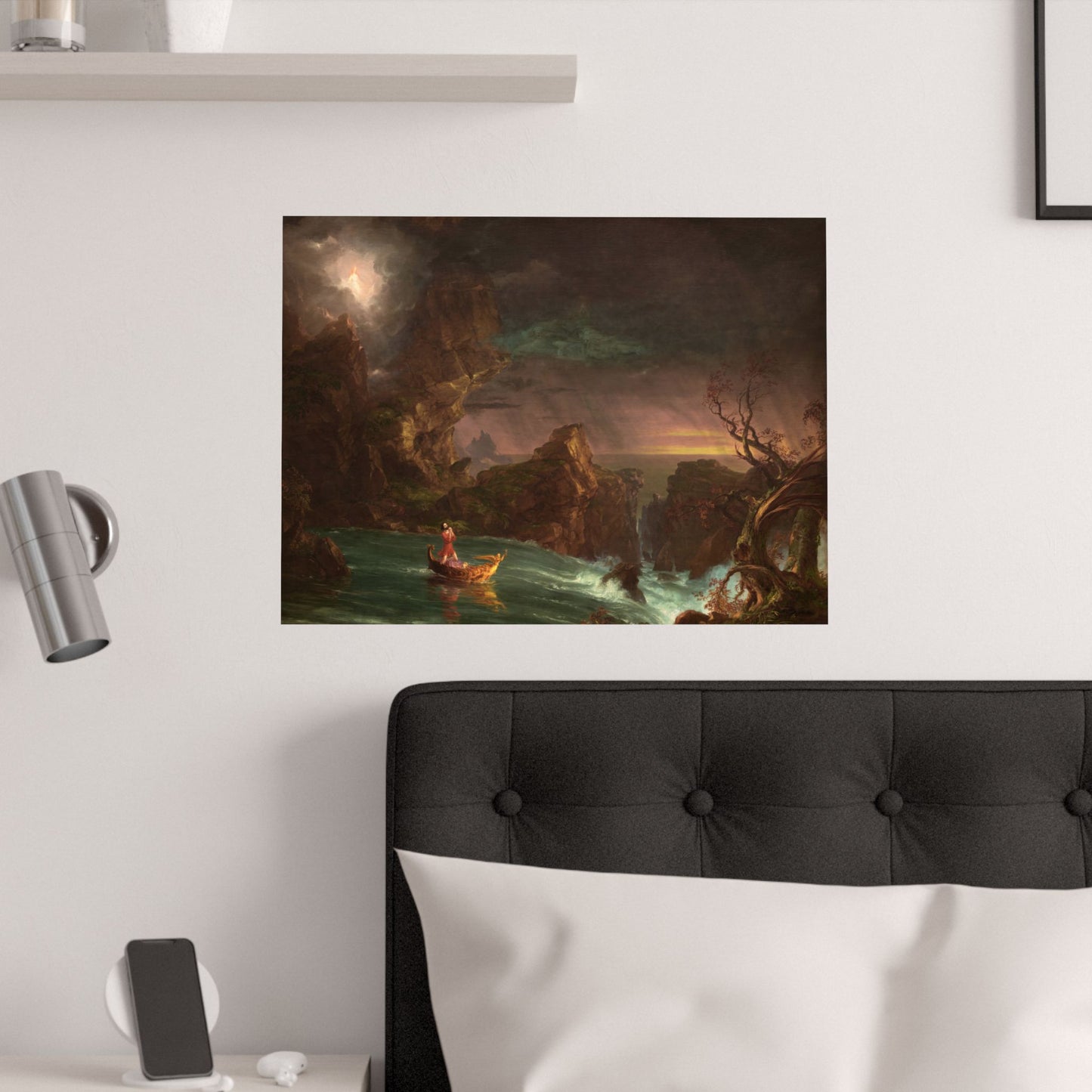 Cole. Thomas - The Voyage of Life: Manhood (1842)- Satin Posters