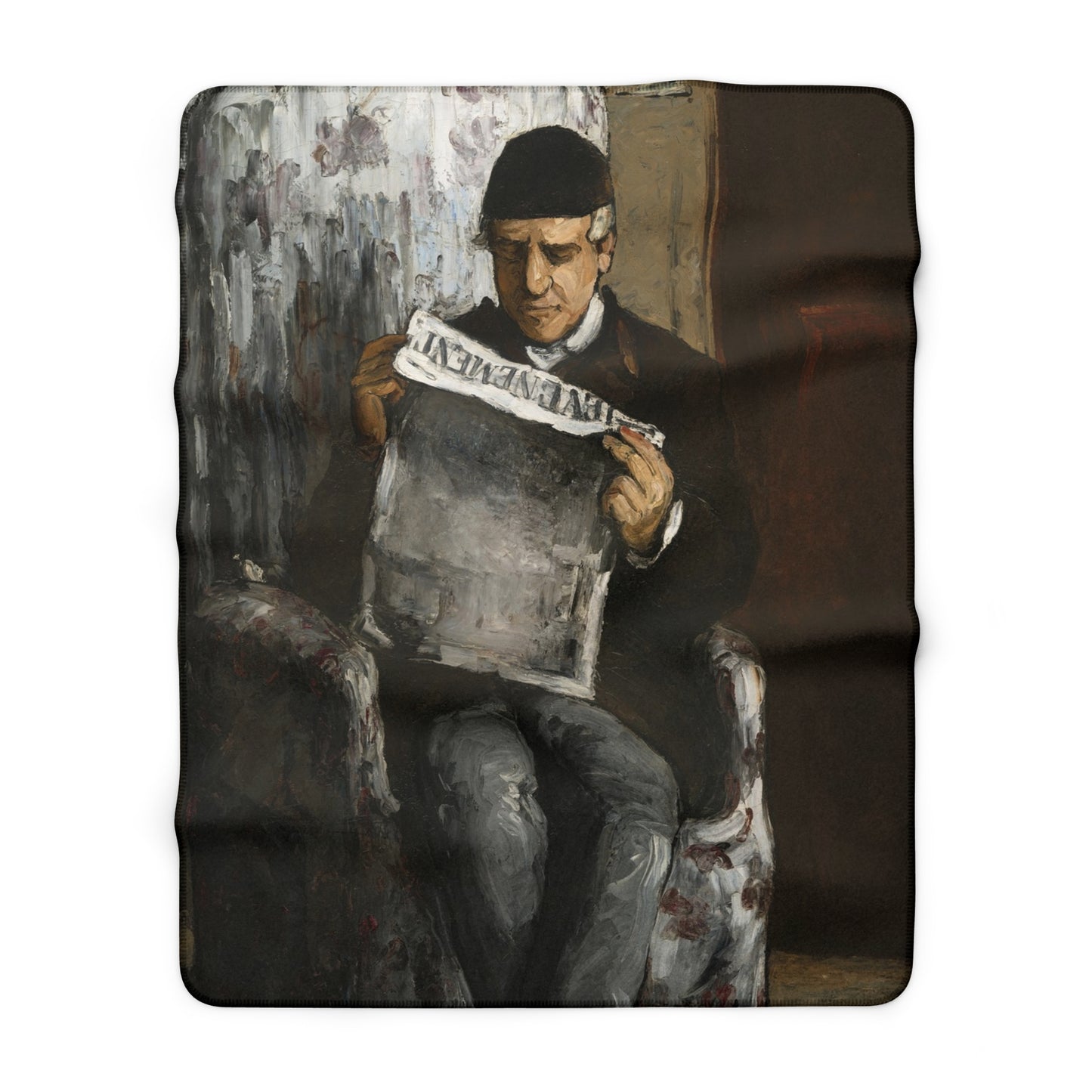 Cézanne, Paul - The Artist’s Father (1866) - Sherpa Fleece Blanket