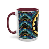 Obsidian Grandmothers Mandala - Colorful Accent Mugs