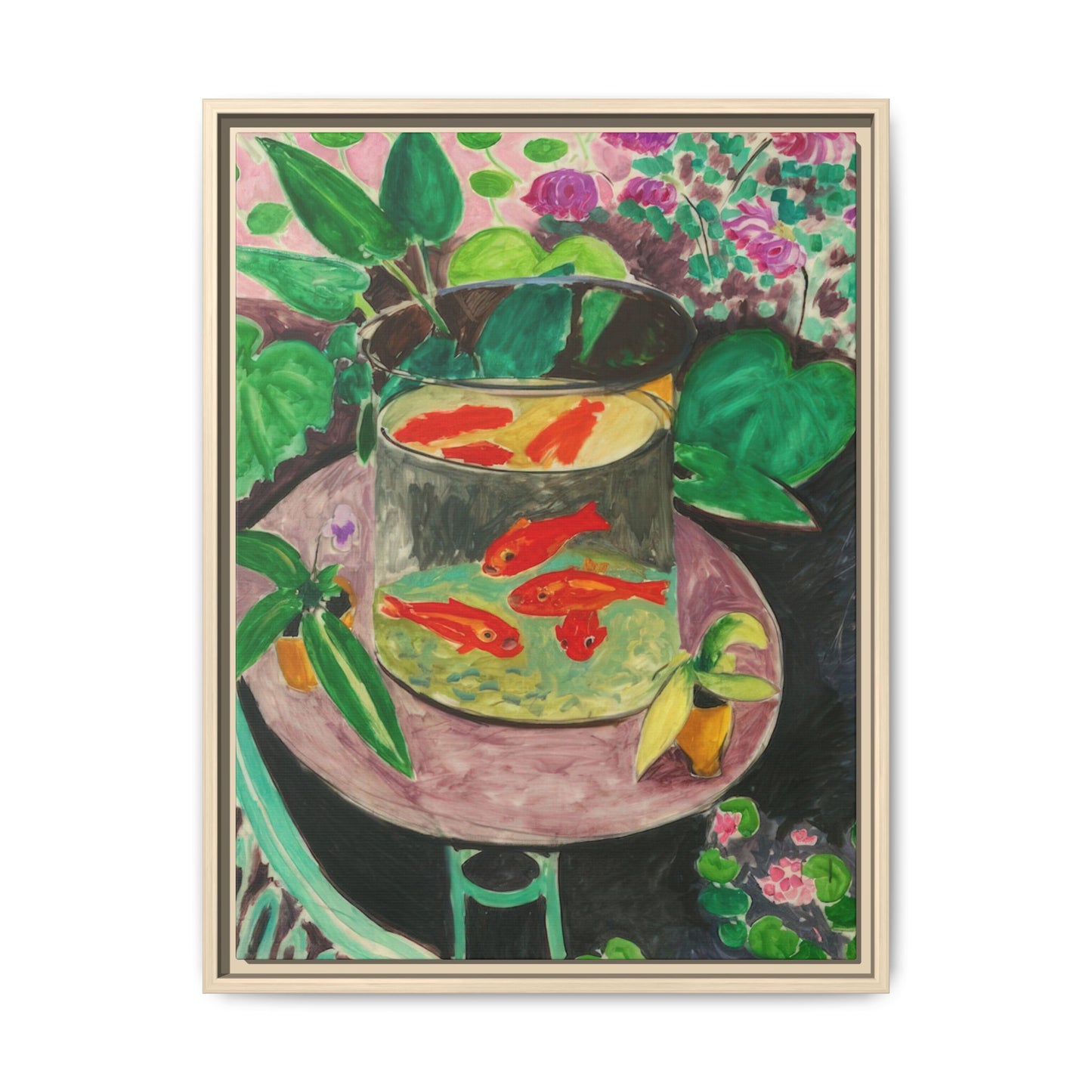 Matisse, Henri - The Goldfish (1912) - Matte Canvas, Framed