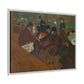 Toulouse-Lautrec, Henri - At the Moulin Rouge (1892) - Matte Canvas, Framed