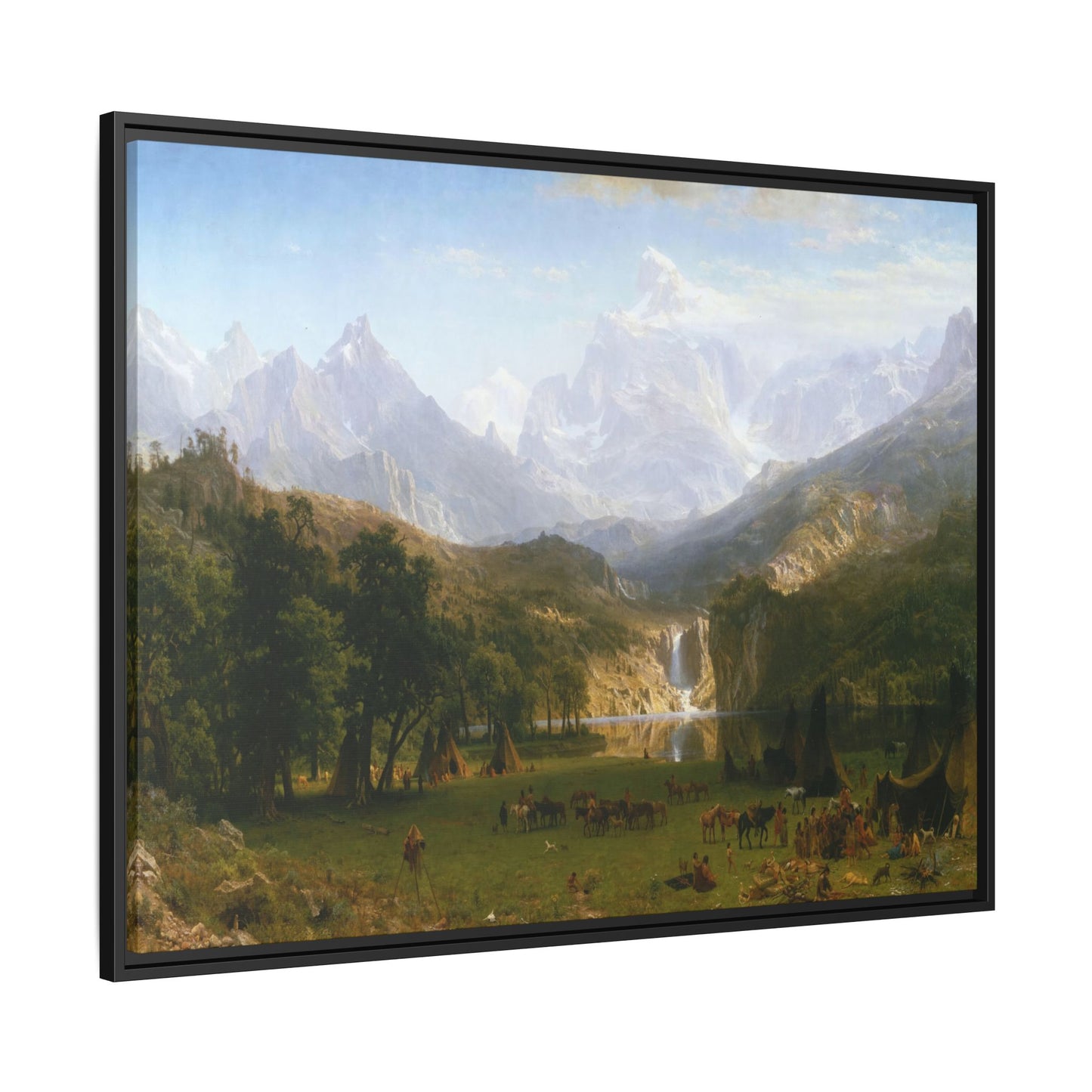 Bierstadt, Albert - The Rocky Mountains, Lander’s Peak (1863) - Matte Canvas, Framed
