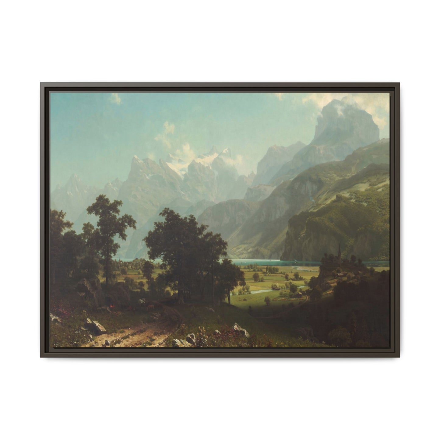 Bierstadt, Albert - Lake Lucerne (1858) - Matte Canvas, Framed