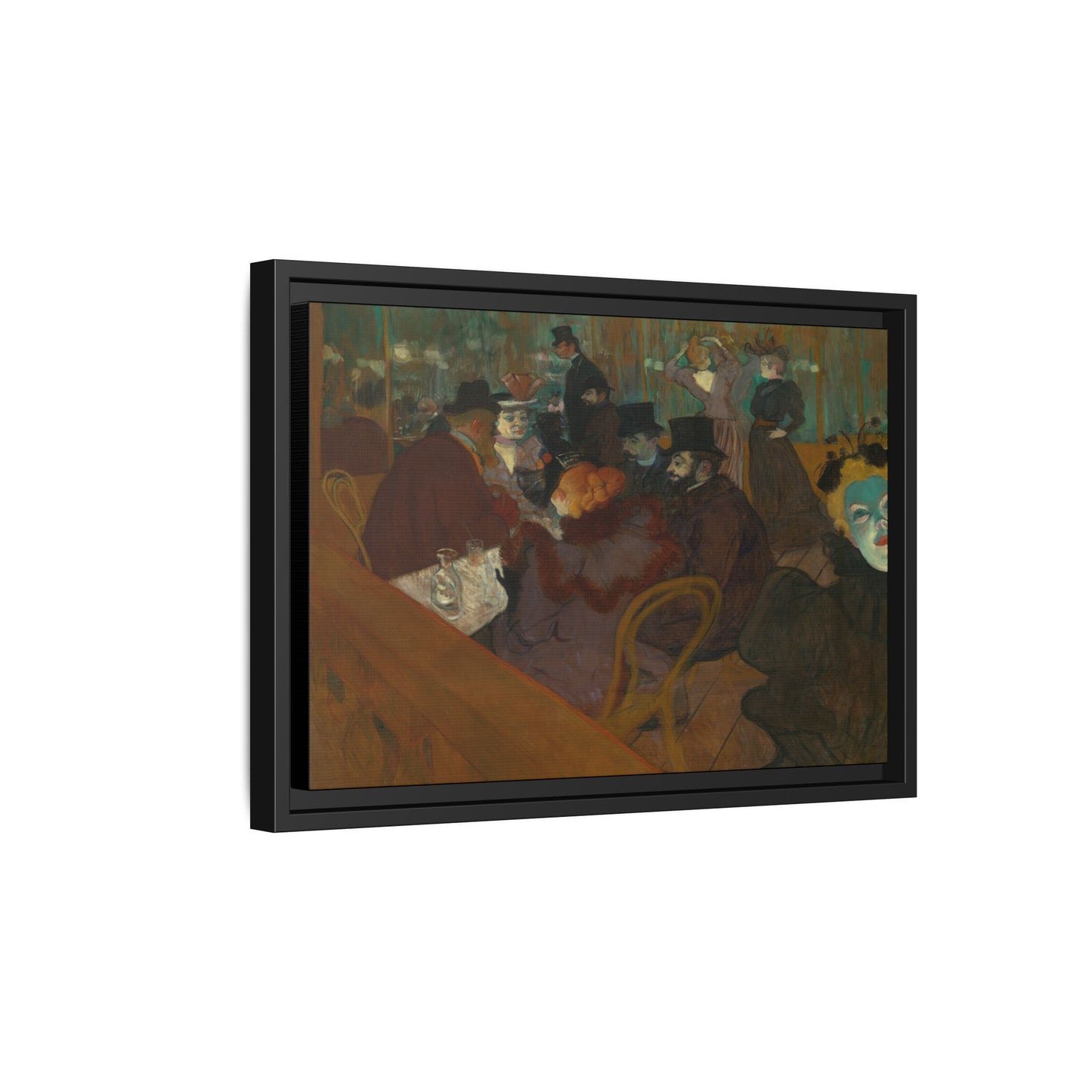 Toulouse-Lautrec, Henri - At the Moulin Rouge (1892) - Matte Canvas, Framed