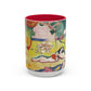 Matisse, Henri - The Joy of Life (1905) - Colorful Accent Mugs