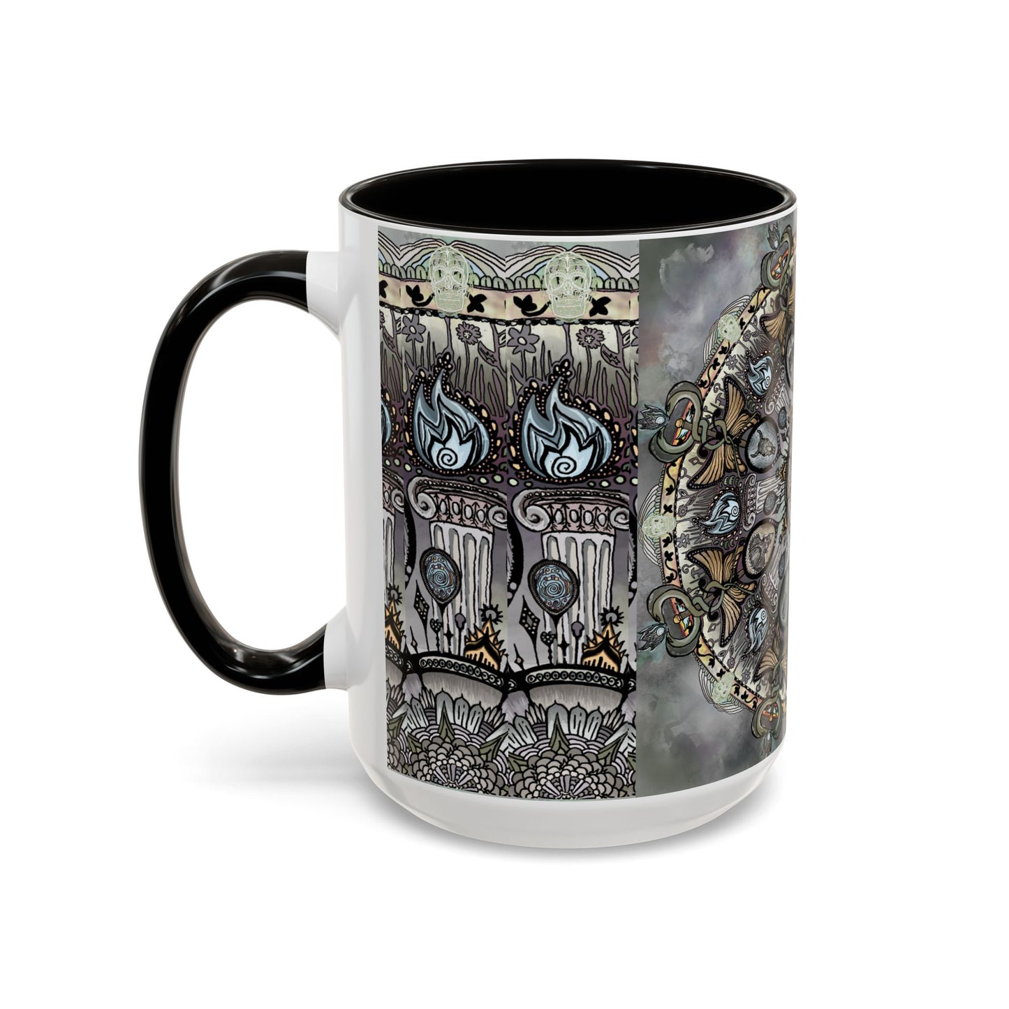 Pacio, Adam - Memento Mori Mandala - Colorful Accent Mugs