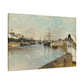 Morisot, Berthe - The Harbor at Lorient (1869) - Canvas Block, unframed