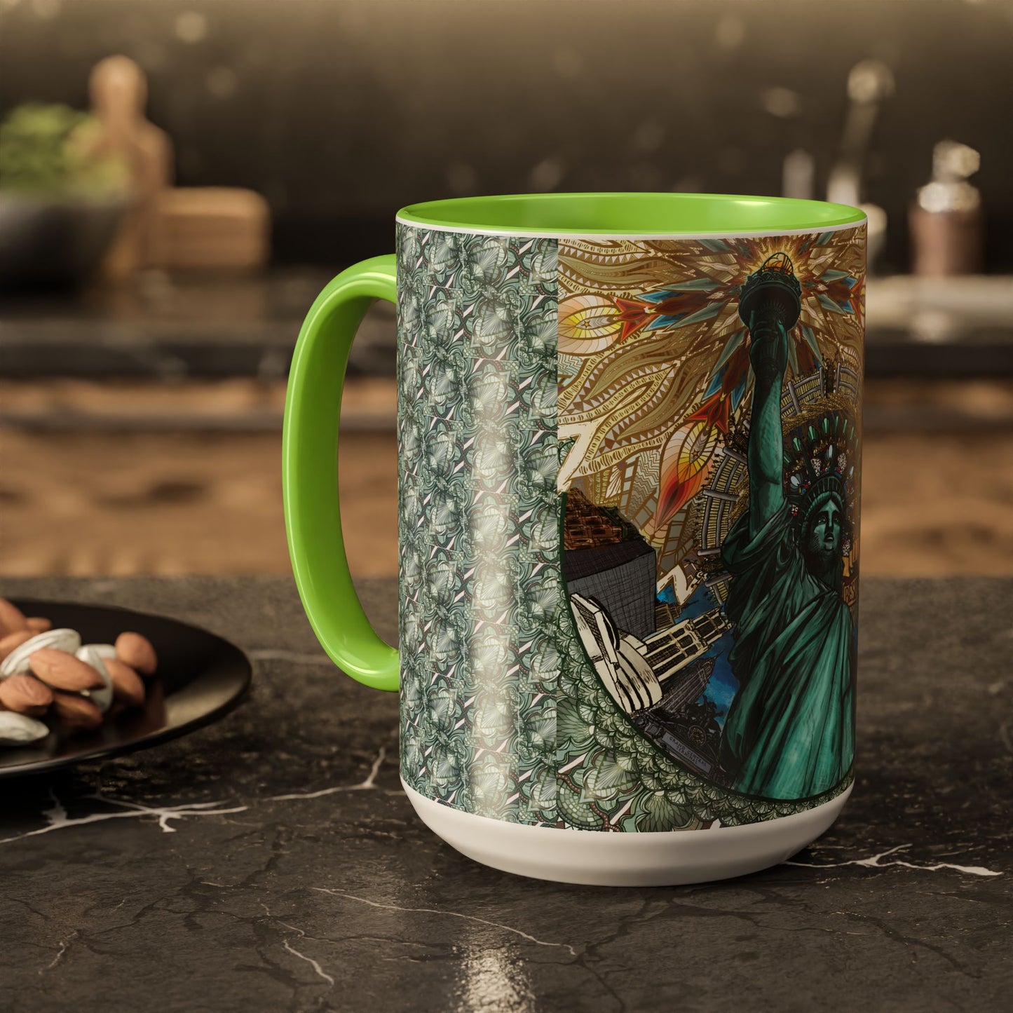 Pacio, Adam - Liberty Mandala - Colorful Accent Mugs