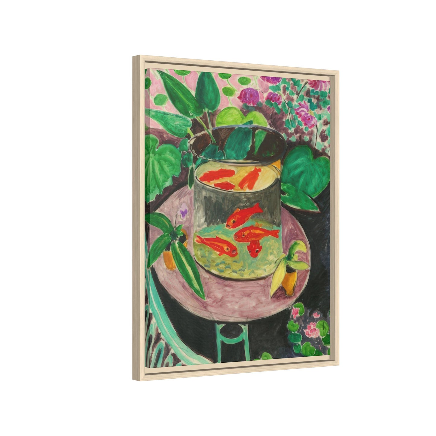 Matisse, Henri - The Goldfish (1912) - Matte Canvas, Framed