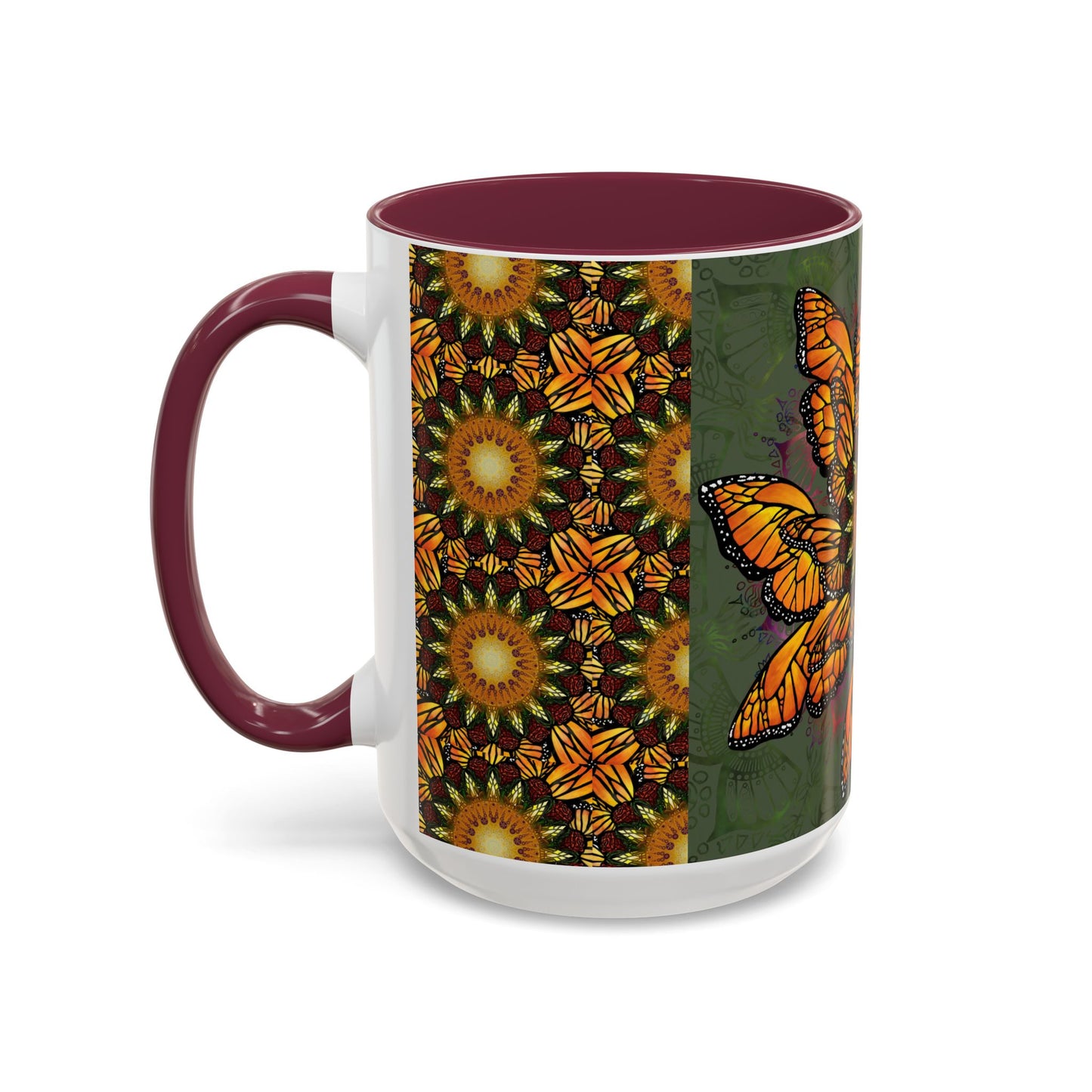 Pacio, Adam - Monarch Butterfly Mandala - Colorful Accent Mugs