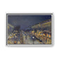 Pissarro, Camille - The Boulevard Montmartre At Night (1897) - Matte Canvas, Framed