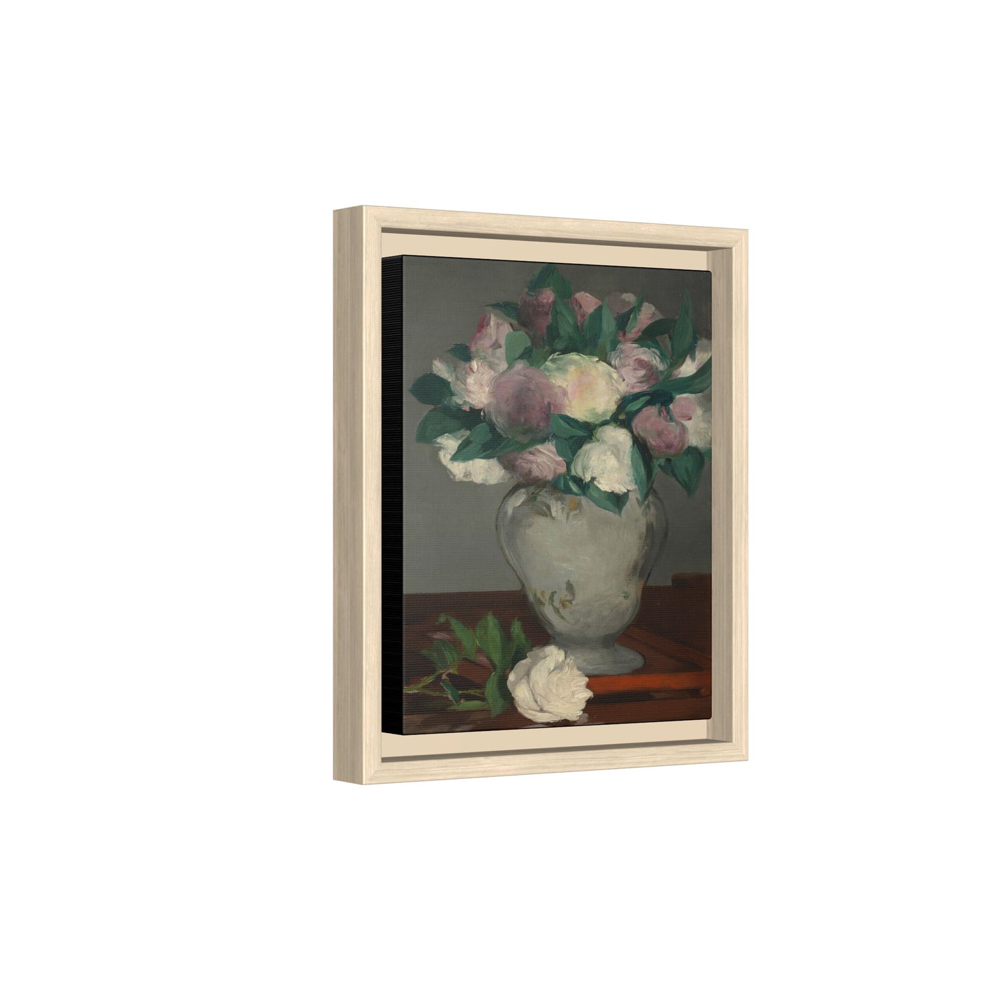 Manet, Édouard - Peonies (1864) - Matte Canvas, Framed