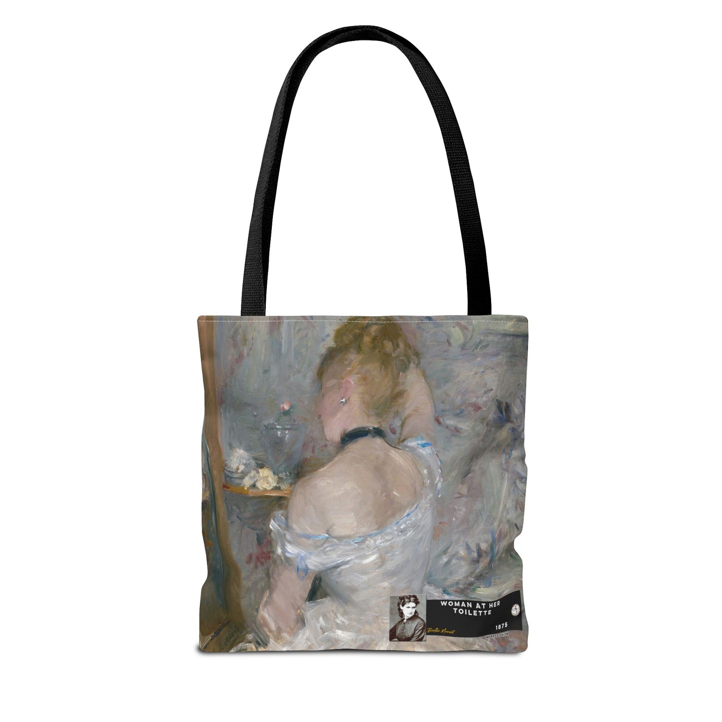 Morisot, Berthe - Woman at Her Toilette (1880) - Tote Bag