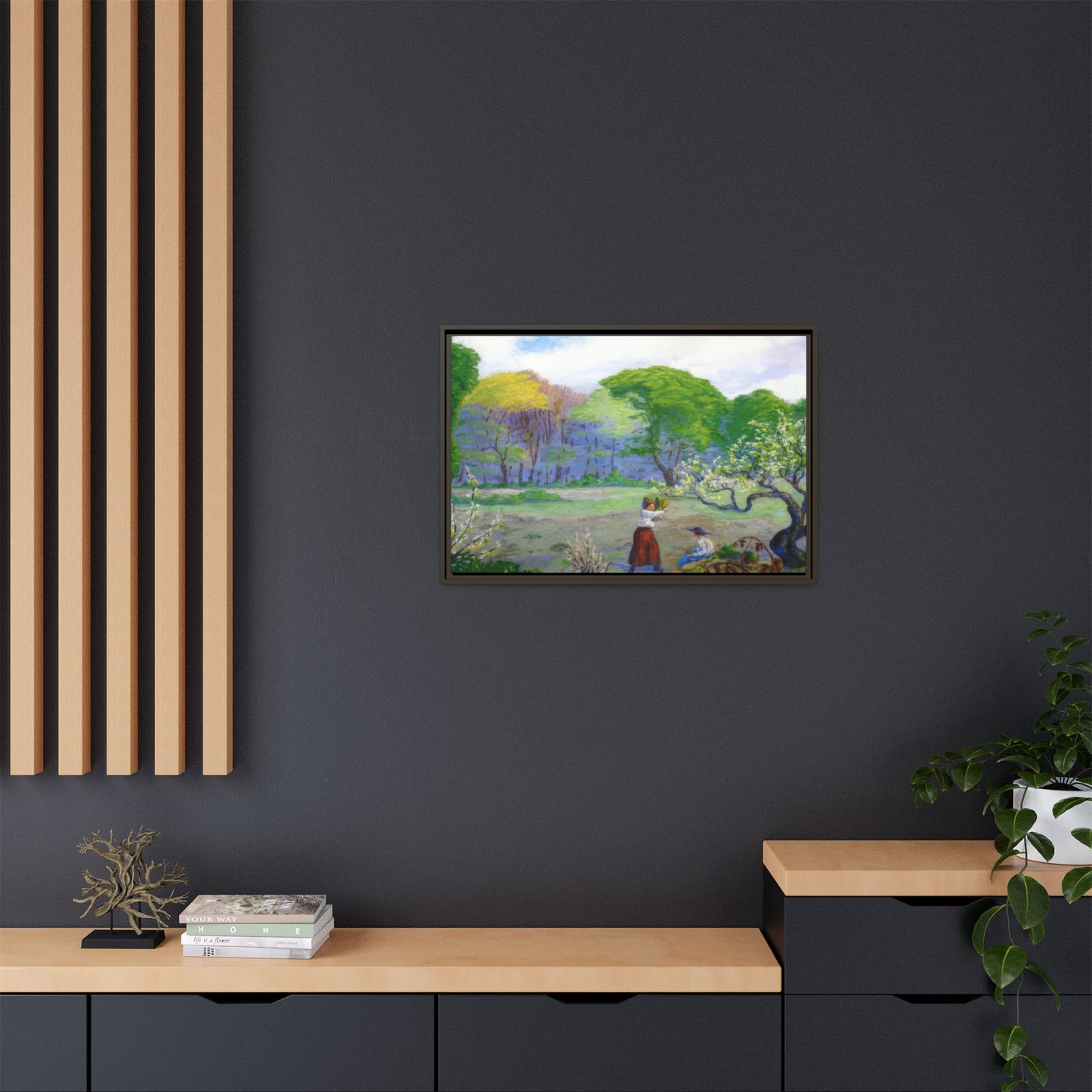Ranson, Paul - Picking Flowers (1890) - Matte Canvas, Framed