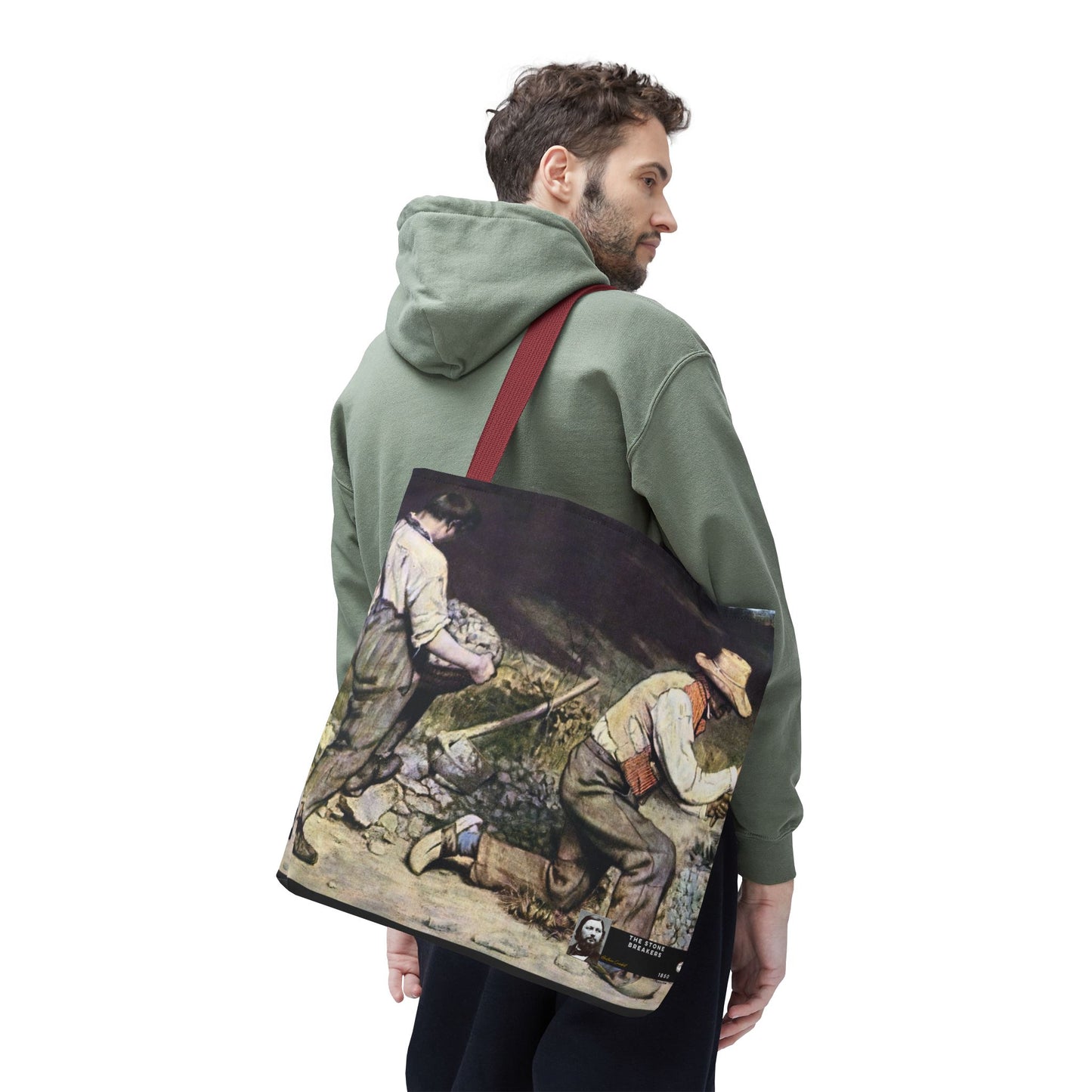 Courbet, Gustave - The Stone Breakers (1850) - Tote Bag