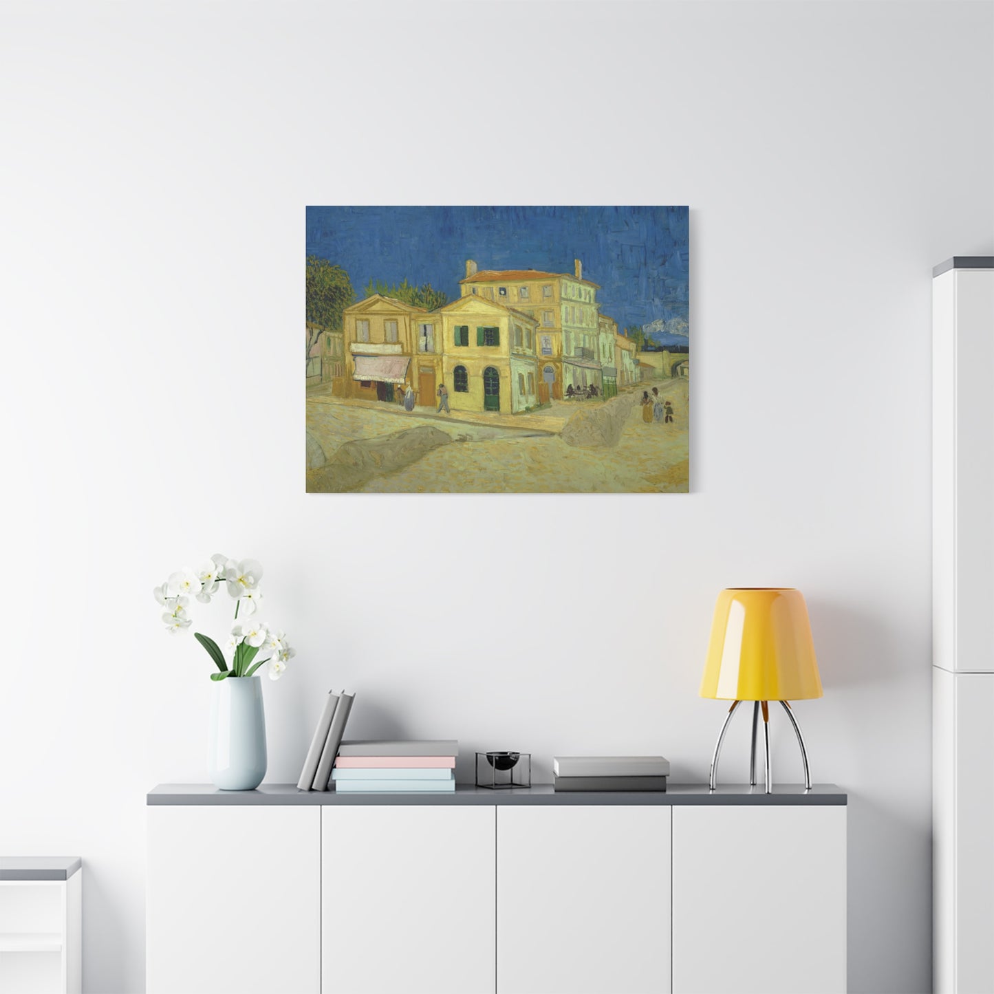 Van Gogh, Vincent - The Yellow House (1888)- Canvas Block, unframed