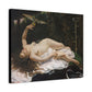 Courbet, Gustave - Woman with a Parrot (1866) - Canvas Block, unframed