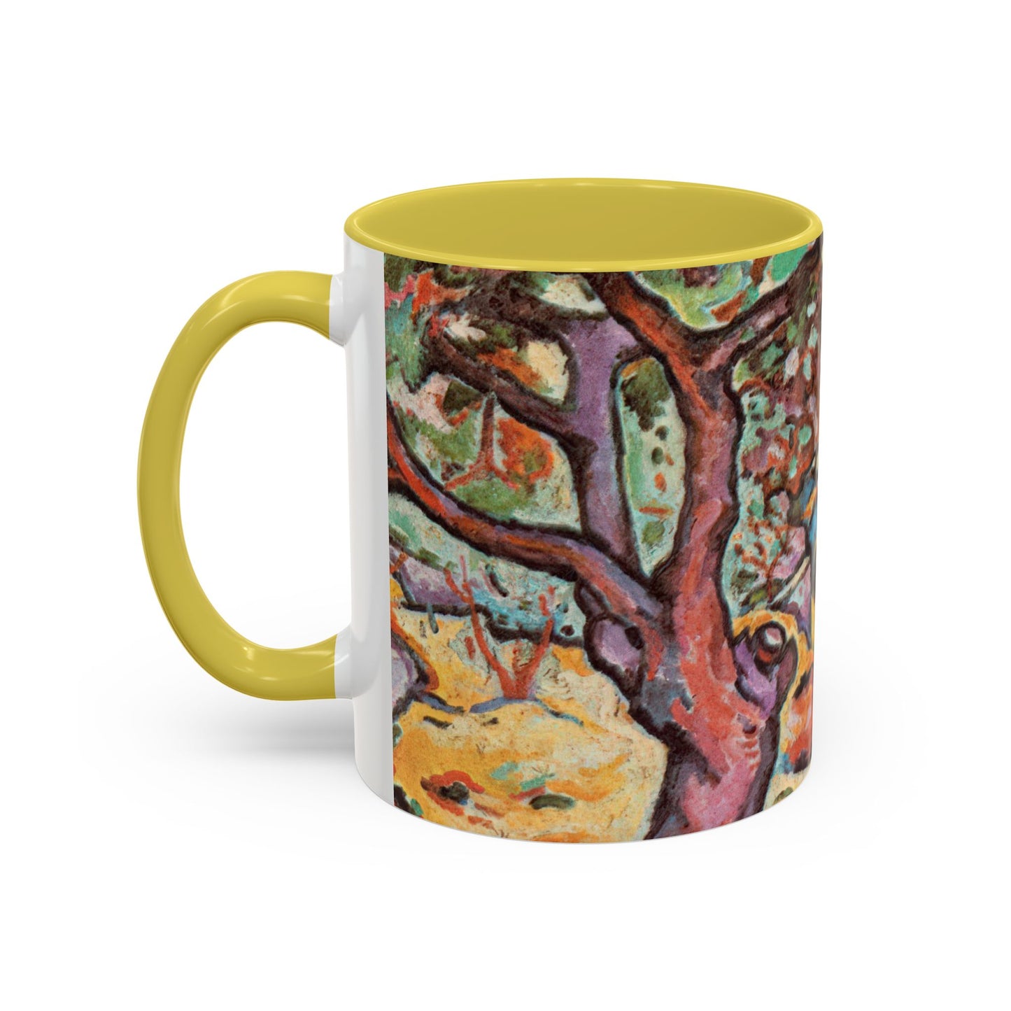 Braque, Georges - Olive Tree near L'Estaque (1906) - Colorful Accent Mugs