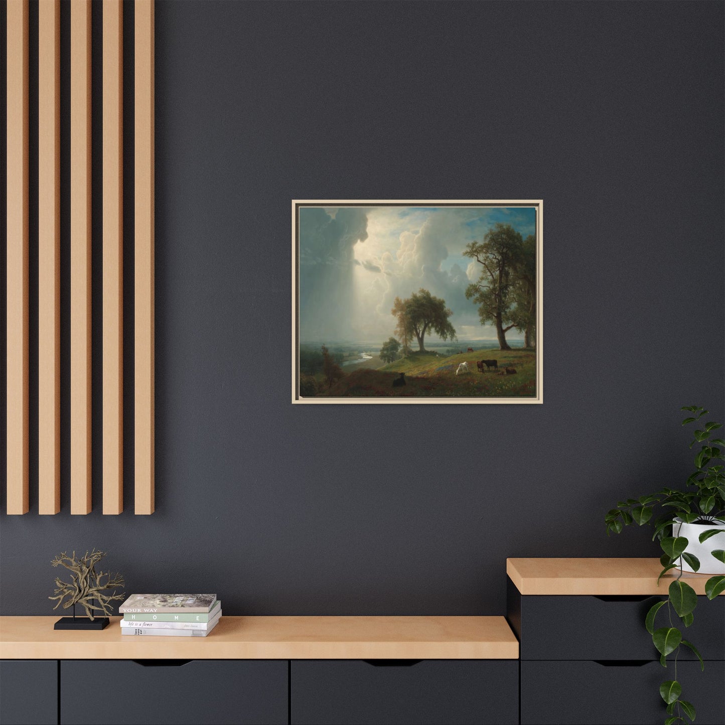 Bierstadt, Albert - California Spring (1875) - Matte Canvas, Framed